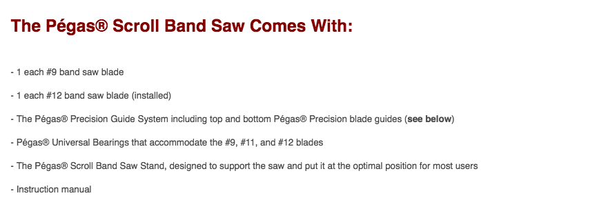 The Pégas® Scroll Band Saw - Image 3